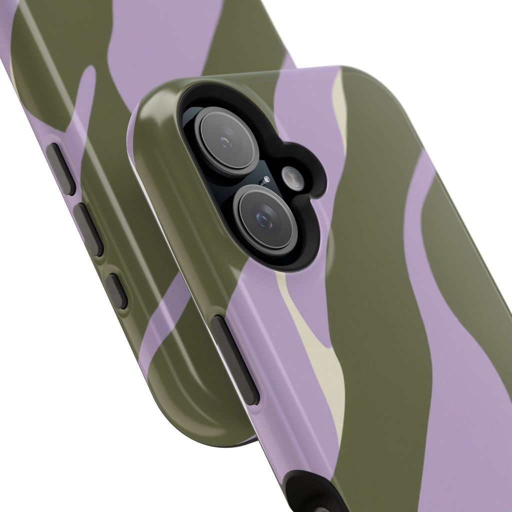 The Olive Lavender Camo Case