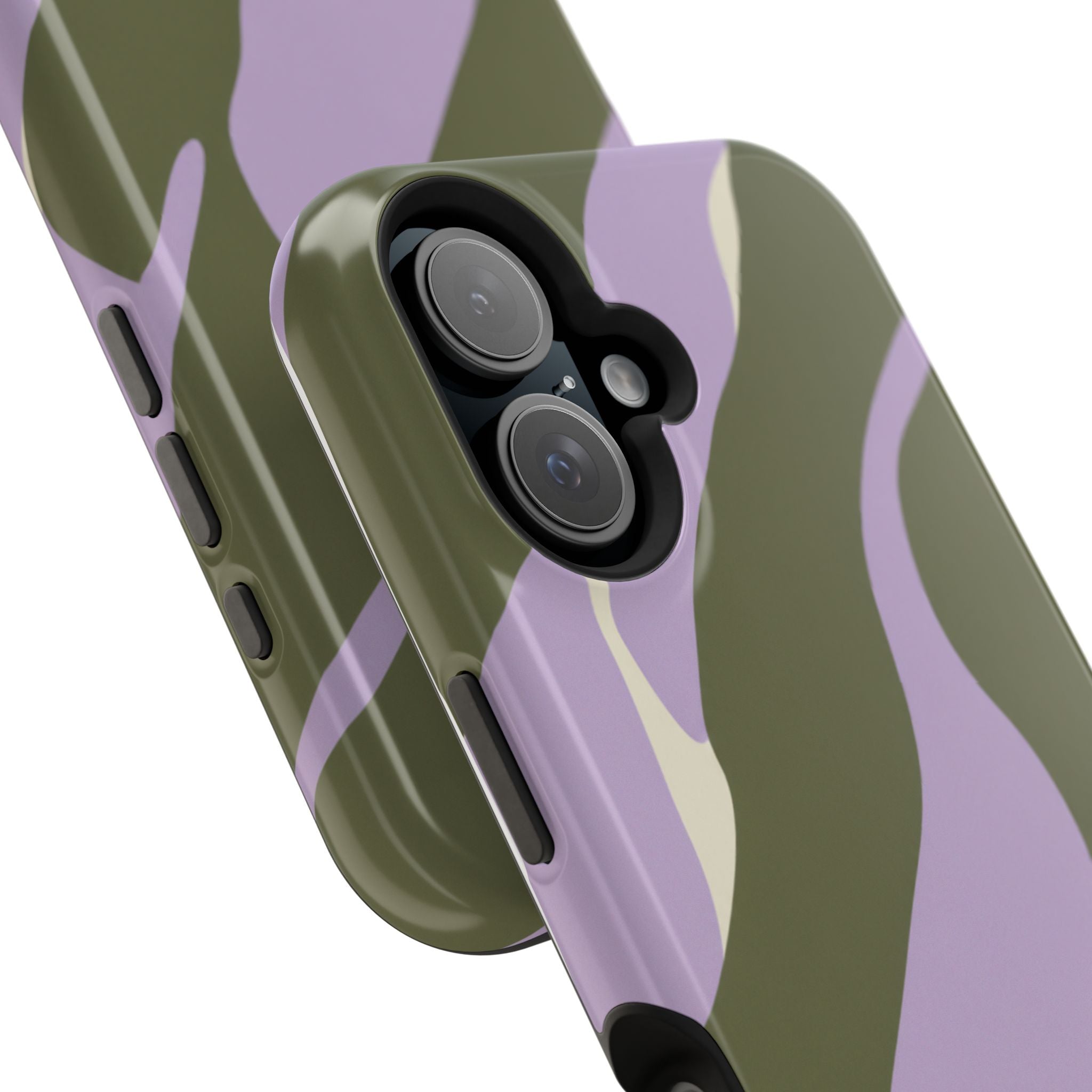 The Olive Lavender Camo Case