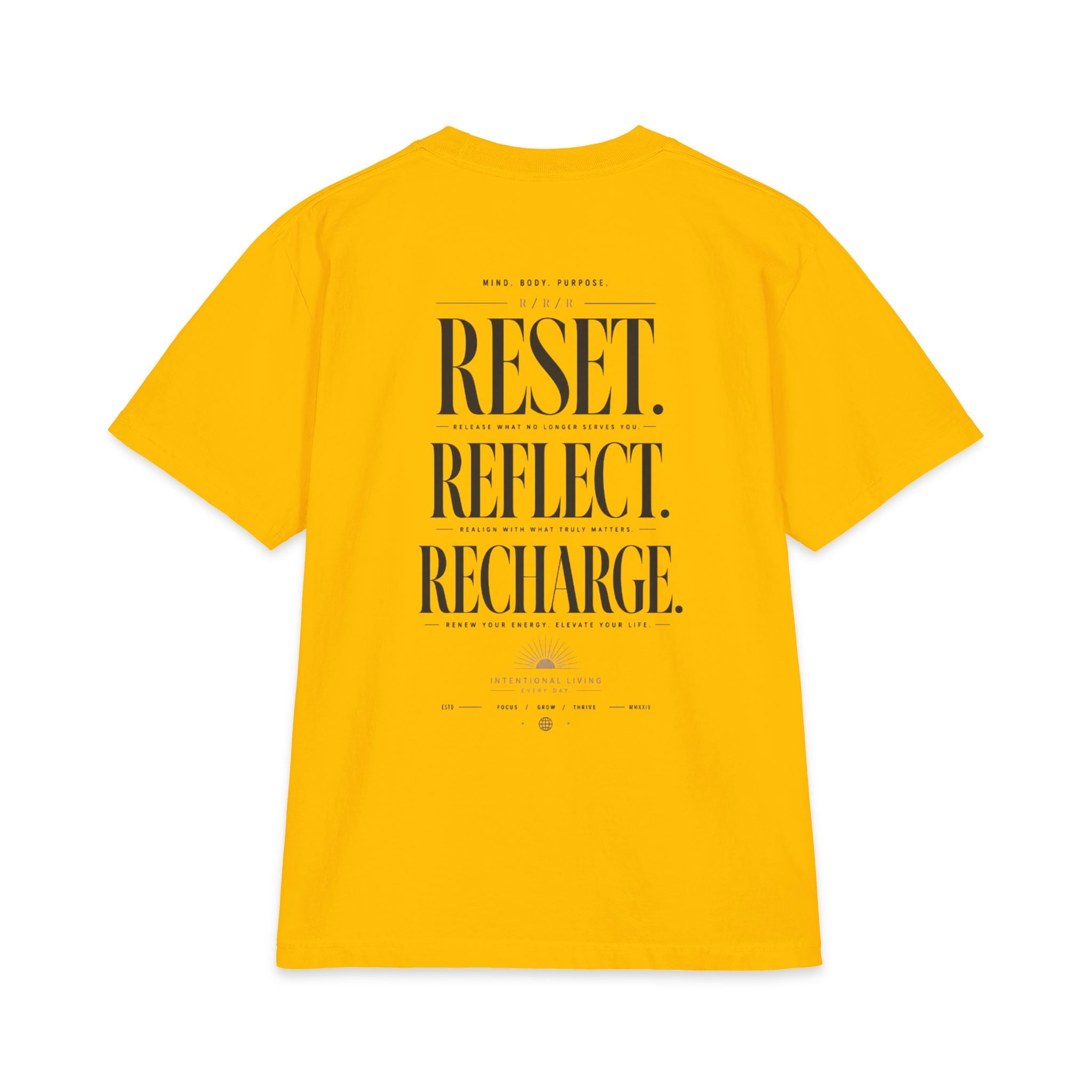 Reset. Reflect. Recharge. Tee