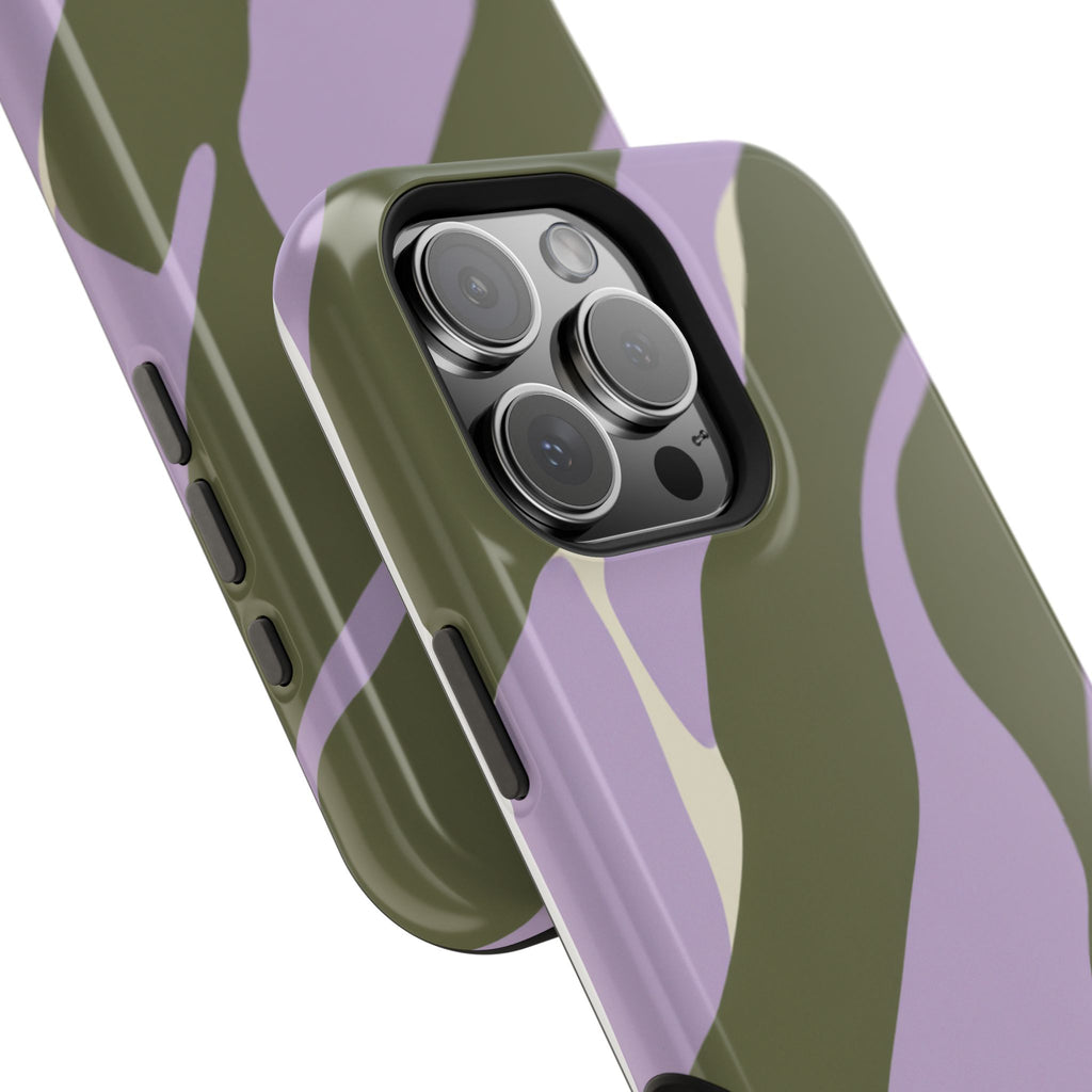 The Olive Lavender Camo Case