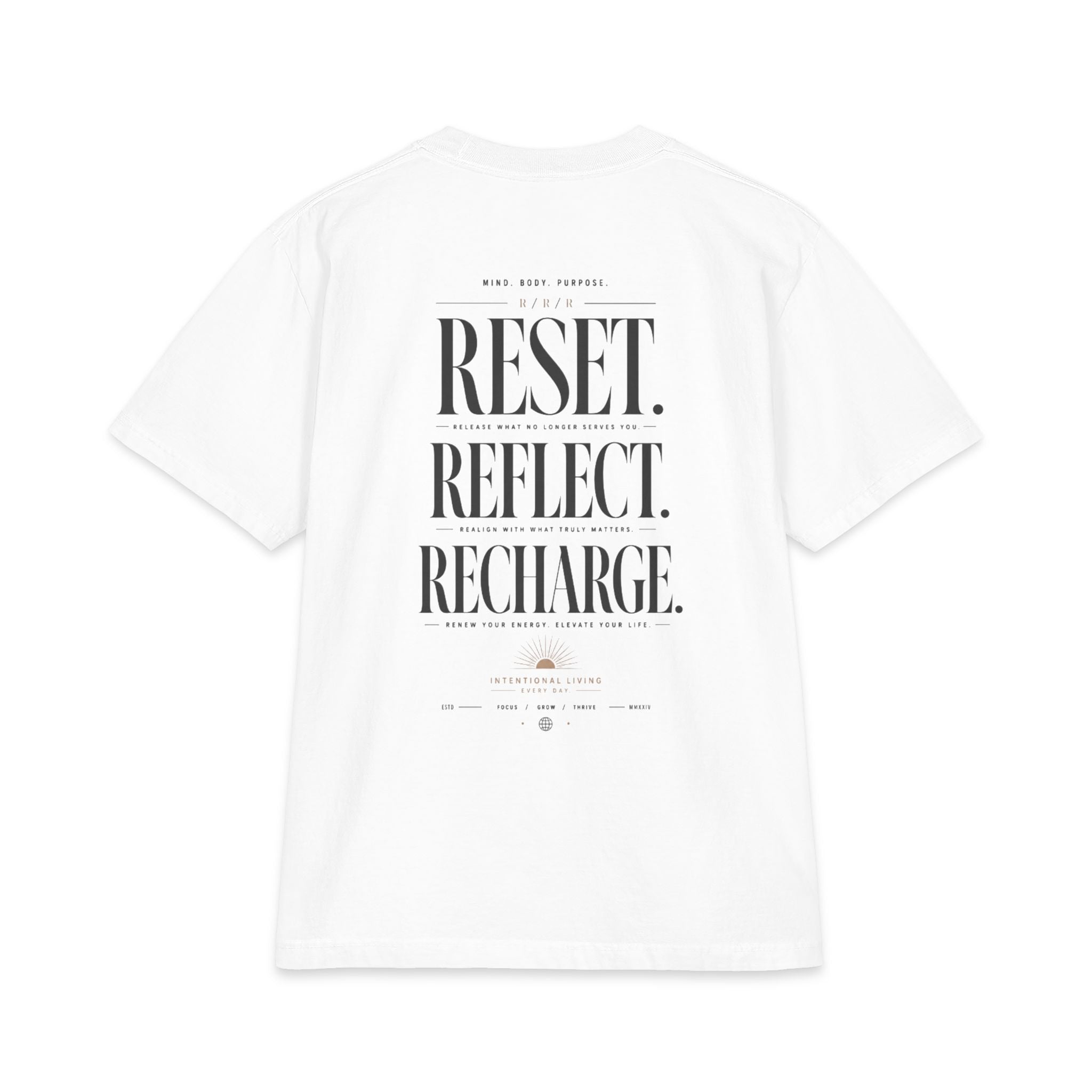 Reset. Reflect. Recharge. Tee